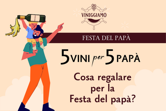 5 Vini per 5 papà. Cosa regalare per la festa del Papà.